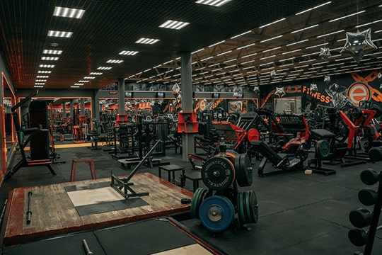 Фотография зоны пауэрлифтинга